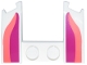 Part No: 11291pb12 Name: Wedge 3 x 4 x 2/3 Curved with Cutout with Magenta and Coral Curved Lines Pattern (BrickHeadz Drift Ears) Part No: 11291pb12 Name: Wedge 3 x 4 x 2/3 Curved with Cutout with Magenta and Coral Curved Lines Pattern (BrickHeadz Drift Ears)