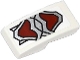 Part No: 11477pb010  Name: Slope, Curved 2 x 1 x 2/3 with Silver and Dark Red Wolf Armor Pattern (Sticker) - Set 70127
