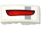 Part No: 11477pb021R  Name: Slope, Curved 2 x 1 with Light Bluish Gray Stripe and Red Taillight Pattern Model Right Side (Sticker) - Set 75912