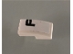 Part No: 11477pb090L  Name: Slope, Curved 2 x 1 with Black Letter F on White Background Pattern Model Left Side (Sticker) - Set 42096
