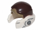 Part No: 11538pb03  Name: Minifigure, Headgear Helmet SW Rebel with Dark Brown and Dark Tan Pattern