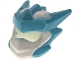 Part No: 115499pb05  Name: Minifigure, Headgear Helmet with Molded Medium Azure Crests, Barbs, and Knot Pattern