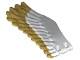 Part No: 11778pb02  Name: Eagle Wing - Left with Gold Feathers Pattern