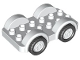 Lot ID: 406945231  Part No: 11841c03  Name: Duplo Car Base 2 x 6 with Black Tires and White Wheels on Fixed Axles