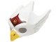 Part No: 12549pb06  Name: Minifigure, Headgear Mask Bird / Eagle with Yellow Beak, Red Tiara, and Medium Blue Feathers Pattern