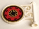Part No: 13459pb008L  Name: Road Sign Round on Pole with Ninjago Pattern Model Left Side (Sticker) - Set 70643