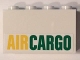 Part No: 14718pb006  Name: Panel 1 x 4 x 2 with Side Supports - Hollow Studs with Yellow and Green 'AIRCARGO' Pattern (Sticker) - Set 60101