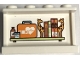 Part No: 14718pb083  Name: Panel 1 x 4 x 2 with Side Supports - Hollow Studs with Bottle, Jar, First Aid Kit, Books and Giraffes on Shelf Pattern (Sticker) - Set 41717