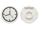 Part No: 14769pb0001  Name: Tile, Round 2 x 2 with Bottom Stud Holder with Clock Pattern
