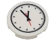 Part No: 14769pb0356  Name: Tile, Round 2 x 2 with Bottom Stud Holder with Clock and Red and Black Hands Pattern