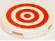 Part No: 14769pb186  Name: Tile, Round 2 x 2 with Bottom Stud Holder with Red Circles Pattern