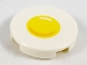 Part No: 14769pb210  Name: Tile, Round 2 x 2 with Bottom Stud Holder with Egg Yolk Pattern