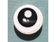 Part No: 14769pb467L  Name: Tile, Round 2 x 2 with Bottom Stud Holder with Black Eye, White Pupil and 2 White Circles Pattern Model Left Side (Sticker) - Set 40251
