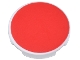 Part No: 14769pb655  Name: Tile, Round 2 x 2 with Bottom Stud Holder with Red Circle Pattern