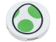 Part No: 14769pb731 Name: Tile, Round 2 x 2 with Bottom Stud Holder with Egg with Bright Green Spots Pattern (Super Mario Yoshi Logo) Part No: 14769pb731 Name: Tile, Round 2 x 2 with Bottom Stud Holder with Egg with Bright Green Spots Pattern (Super Mario Yoshi Logo)