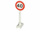 Lot ID: 363698559  Part No: 14pb04  Name: Road Sign Round with 40 Pattern