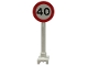 Part No: 14pb04  Name: Road Sign Round with 40 Pattern