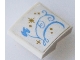 Part No: 15068pb188a  Name: Slope, Curved 2 x 2 x 2/3 with Gold Stars and Medium Blue Vine with Leaf Pattern Side A (Sticker) - Set 41146