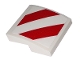 Part No: 15068pb239R  Name: Slope, Curved 2 x 2 with Red/White Danger Stripes Pattern Model Right Side (Sticker) - Set 60198