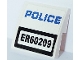 Part No: 15068pb460  Name: Slope, Curved 2 x 2 x 2/3 with 'ER60209' and Blue 'POLICE' Pattern (Sticker) - Set 60209