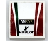 Part No: 15068pb461  Name: Slope, Curved 2 x 2 x 2/3 with Black 'ANSYS' and 'HUBLOT', Red and Green Stripes Pattern (Sticker) - Set 75889