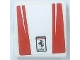 Part No: 15068pb524  Name: Slope, Curved 2 x 2 x 2/3 with Ferrari Logo and Red Stripes Pattern (Sticker) - Set 75886