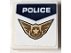 Part No: 15068pb646  Name: Slope, Curved 2 x 2 x 2/3 with 'POLICE' and Gold Badge with Wings Pattern (Sticker) - Set 60209