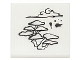 Part No: 15210pb001  Name: Road Sign 2 x 2 Square with Open O Clip with Bonsai Tree, Cloud and Inkblots Pattern (Sticker) - Set 70751