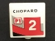 Part No: 15210pb094L  Name: Road Sign 2 x 2 Square with Open O Clip with 'CHOPARD', 'P1' and Number 2 Pattern Model Left Side (Sticker) - Set 75887