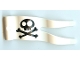 Part No: 15793pb02  Name: Duplo Flag Wavy 2 x 5 without Slits with Black Skull and Crossbones Pattern