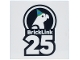 Part No: 1751pb042  Name: Tile 4 x 4 with BrickLink 25th Anniversary Logo 'BrickLink 25' Pattern