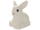 Part No: 17684pb01  Name: Duplo Bunny / Rabbit Head Turned Left with Eyes Top Semicircular and Dark Pink Nose Pattern