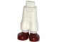 Lot ID: 277523196  Part No: 19190c00pb02  Name: Mini Doll Hips and Trousers Baggy with Dark Red Shoes Pattern - Thick Hinge