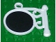 Lot ID: 198718635  Part No: 2038pb07  Name: Road Sign Round on Pole with Ornate Top Attachment with Mirror Pattern (Sticker) - Sets 5805 / 5837 / 5862