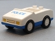 Part No: 2235pb04  Name: Duplo Car with 1 x 2 Studs with Blue Base and 'POLICE' Pattern