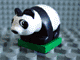 Lot ID: 305701743  Part No: 2334c01pb01  Name: Duplo Panda Baby Cub on Green Base, Eyes looking Left