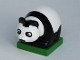 Part No: 2334c01pb02  Name: Duplo Panda Baby Cub on Green Base, Eyes Looking Forward
