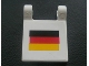 Part No: 2335pb022  Name: Flag 2 x 2 Square with German Flag Pattern (Sticker) - Set 8672