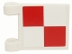 Part No: 2335pb026  Name: Flag 2 x 2 Square with SpongeBob Red and White Checkered Pattern (Sticker) - Sets 3825 / 3833