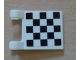 Part No: 2335pb077  Name: Flag 2 x 2 Square with Checkered Pattern on One Side, Black Corners (Sticker)