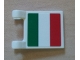 Part No: 2335pb078  Name: Flag 2 x 2 Square with Italian Flag Pattern on One Side (Sticker) - Set 8423, 8679