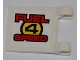 Part No: 2335pb083  Name: Flag 2 x 2 Square with 'FUEL 4 SPEED' on White Background Pattern on Both Sides (Stickers) - Set 8126
