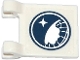 Part No: 2335pb120  Name: Flag 2 x 2 Square with Arctic Explorer Logo Pattern on Both Sides (Stickers) - Set 60036