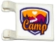 Part No: 2335pb151  Name: Flag 2 x 2 Square with Friends Camp Pattern to Right of Clips (Sticker) - Set 41122