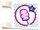 Part No: 2335pb161  Name: Flag 2 x 2 Square with Cotton Candy and Star Shaped Price Tag Pattern on Both Sides (Stickers) - Set 41133