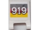 Part No: 2335pb186  Name: Flag 2 x 2 Square with White '919' on German Flag Pattern on Both Sides (Stickers) - Set 75876