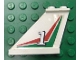 Part No: 2340pb028Rx  Name: Tail 4 x 1 x 3 with White Number 1 over Red and Green Pattern Right Side (Sticker)