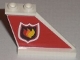 Part No: 2340pb037R  Name: Tail 4 x 1 x 3 with Fire Logo Badge on Red Background Pattern on Right Side (Sticker) - Set 7206