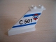Part No: 2340px2  Name: Tail 4 x 1 x 3 with 'C 501' and Coast Guard Logo over Triangle Pattern on Left Side