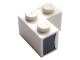 Part No: 2357pb004L  Name: Brick 2 x 2 Corner with Grille Pattern Model Left Side (Sticker) - Set 76897